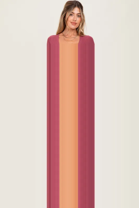 Mauve Ruched Short Sleeve Side Slit Maternity Midi Dress sold by Pinkblush