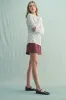 Ivory Floral Crinkled Texture High Neck Long Sleeve sold by Pinkblush