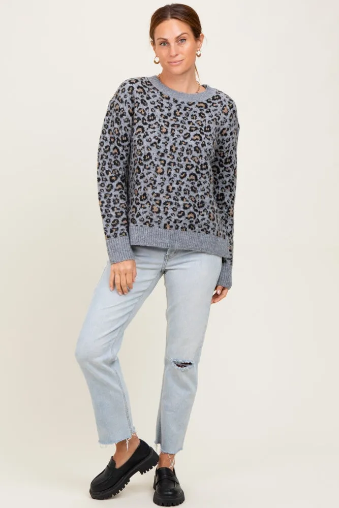 Grey Animal Print Sweater sold by Pinkblush product image thumbnail 2