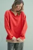 Red Colorblock Maternity Pullover Top sold by Pinkblush