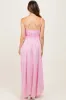 Light Pink Gathered Front Tie Maternity Maxi Dress sold by Pinkblush
