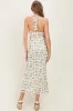 Ivory Strawberry Print Ruffle Detail Halter Maternity Maxi Dress sold by Pinkblush