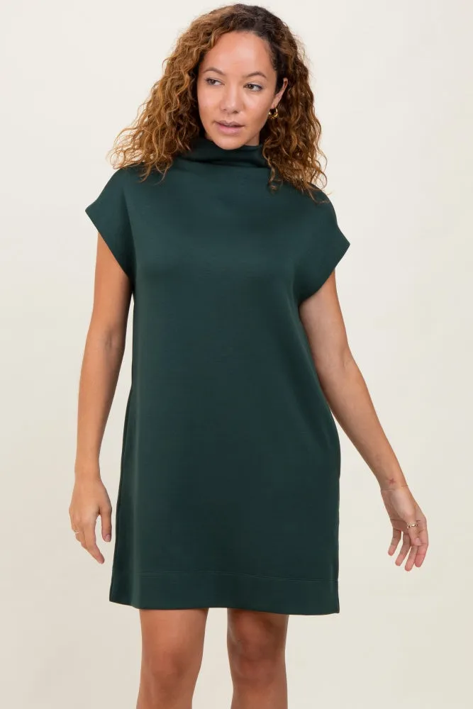 Forest Green Mock Neck Mini Dress sold by Pinkblush product image thumbnail 2