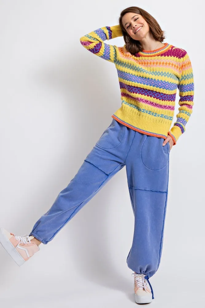Bright Yellow Pattern Knit Sweater sold by Pinkblush product image thumbnail 5