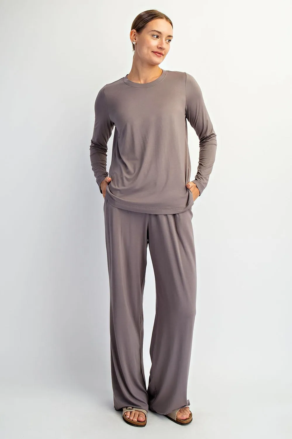 Grey Long Sleeve Top sold by Pinkblush product image thumbnail 4