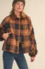 Brown Plaid Quilted Corduroy Contrast Jacket sold by Pinkblush