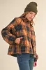 Brown Plaid Quilted Corduroy Contrast Jacket sold by Pinkblush