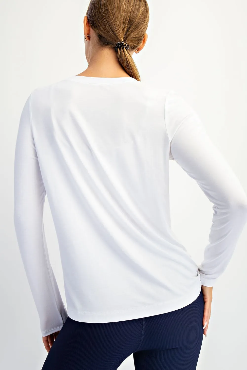 White Long Sleeve Top sold by Pinkblush product image thumbnail 4