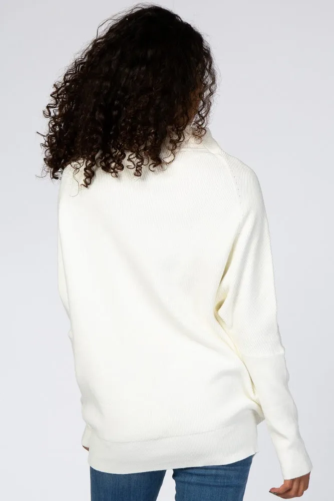 Cream Funnel Neck Dolman Sleeve sold by Pinkblush product image thumbnail 3