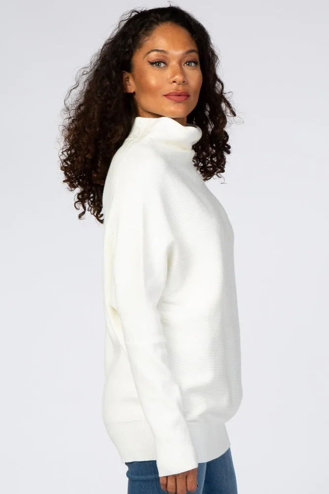 Cream Funnel Neck Dolman Sleeve sold by Pinkblush product image thumbnail 2