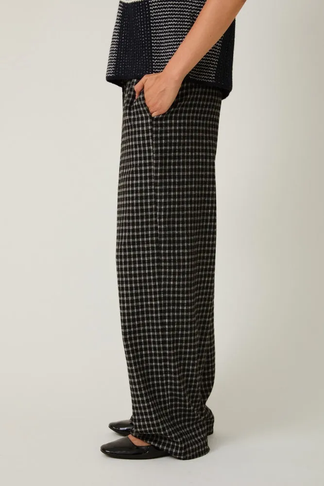 Black Plaid Drawstring Flannel Pants sold by Pinkblush product image thumbnail 3