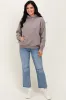 Taupe Fleece Oversized Hoodie sold by Pinkblush