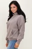 Taupe Fleece Oversized Hoodie sold by Pinkblush