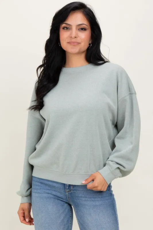Sage Long Sleeve Sweatshirt sold by Pinkblush