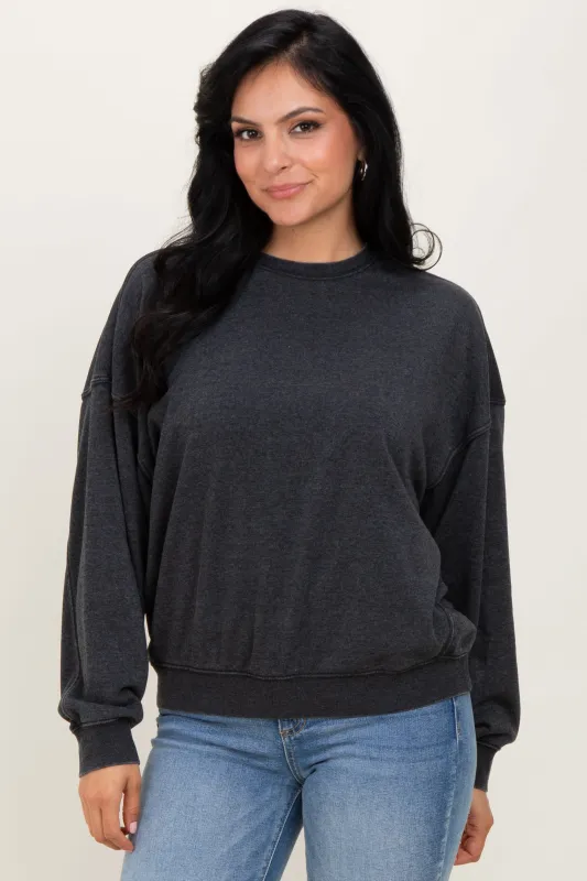 Black Long Sleeve Sweatshirt sold by Pinkblush