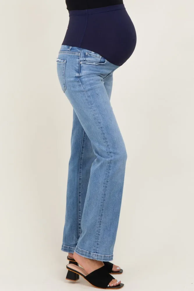 Medium Mid Rise Straight Maternity Jeans sold by Pinkblush product image thumbnail 3