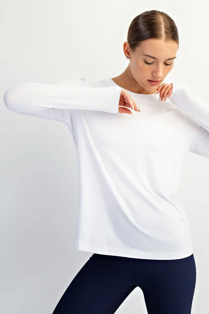 White Long Sleeve Maternity Top sold by Pinkblush product image thumbnail 5