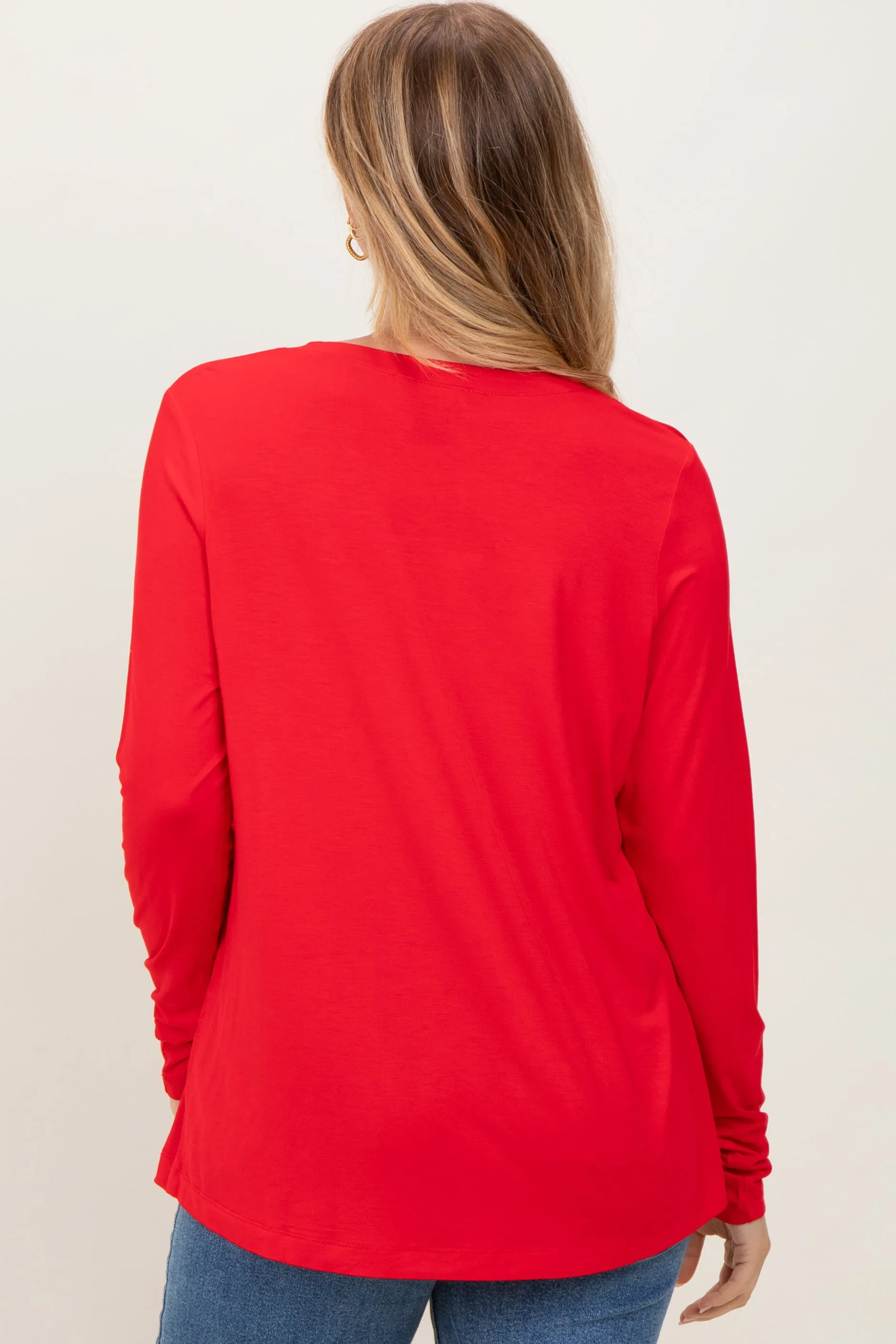 Red Long Sleeve Top sold by Pinkblush product image thumbnail 4