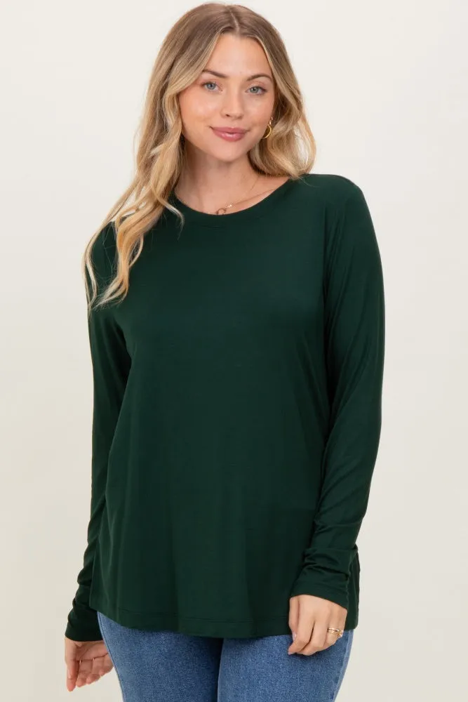 Forest Green Long Sleeve Top sold by Pinkblush product image thumbnail 2
