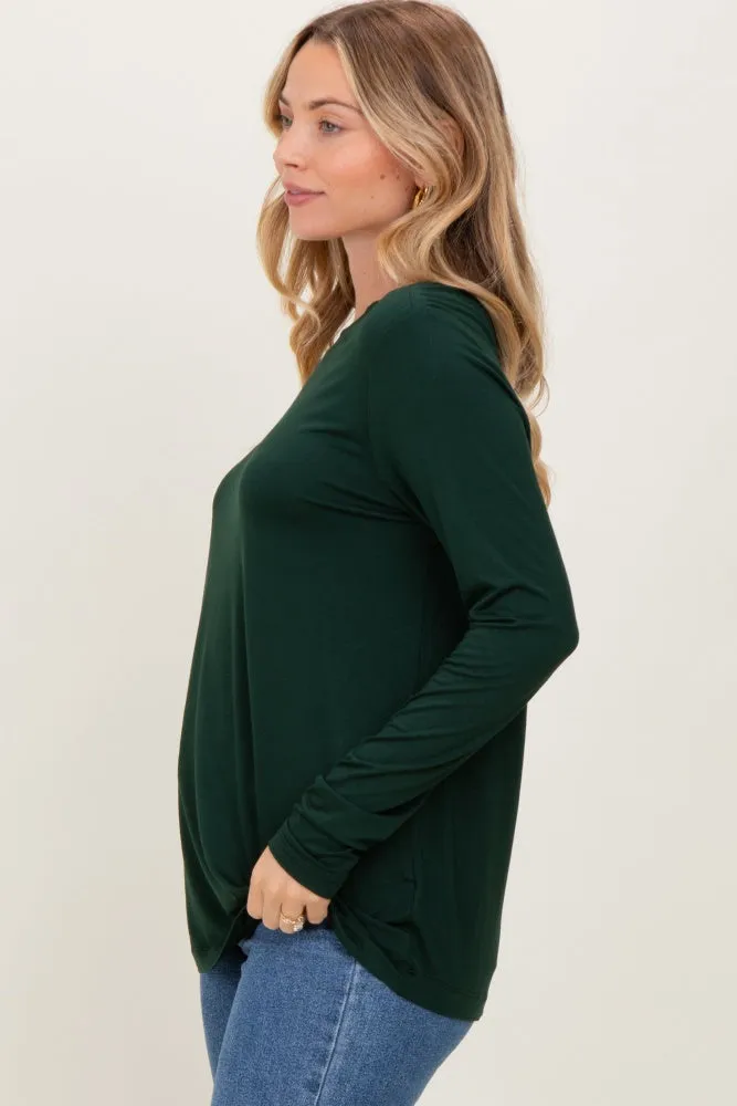 Forest Green Long Sleeve Top sold by Pinkblush product image thumbnail 3