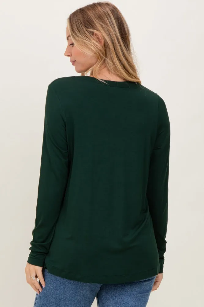 Forest Green Long Sleeve Top sold by Pinkblush product image thumbnail 4