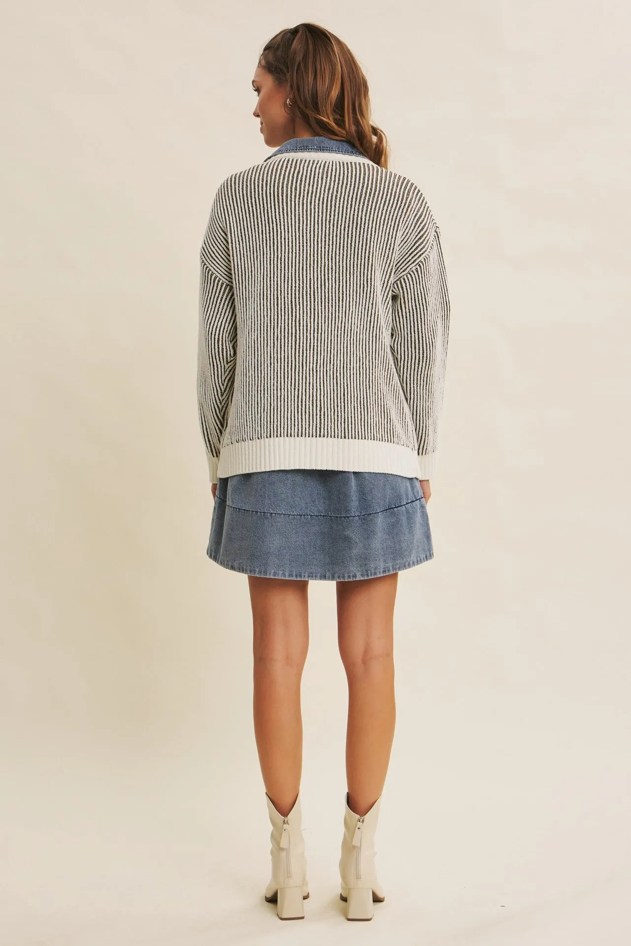 Olive Pocketed Button Front Cardigan sold by Pinkblush product image thumbnail 4