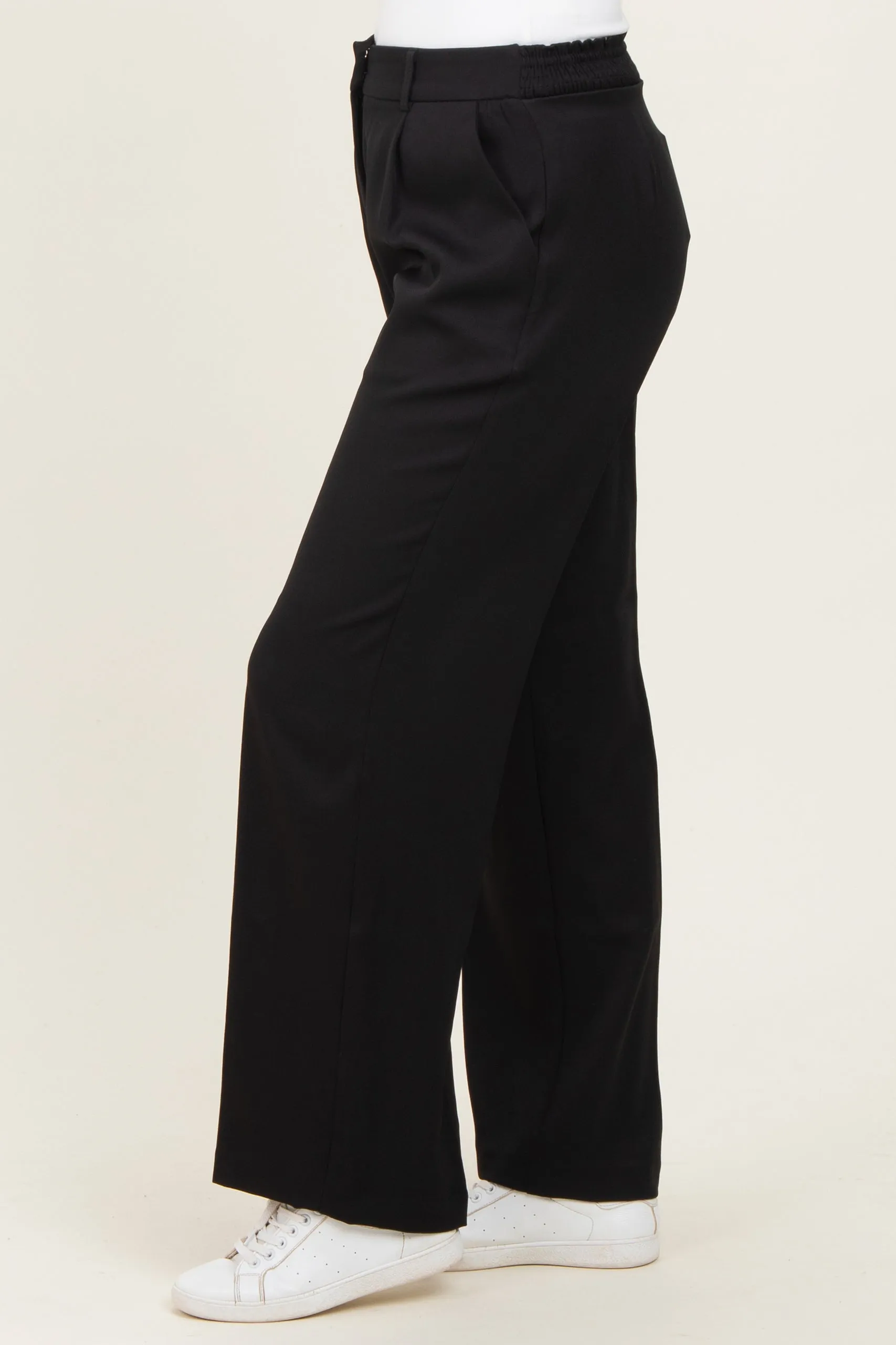 Black Wide Leg Trousers sold by Pinkblush product image thumbnail 3