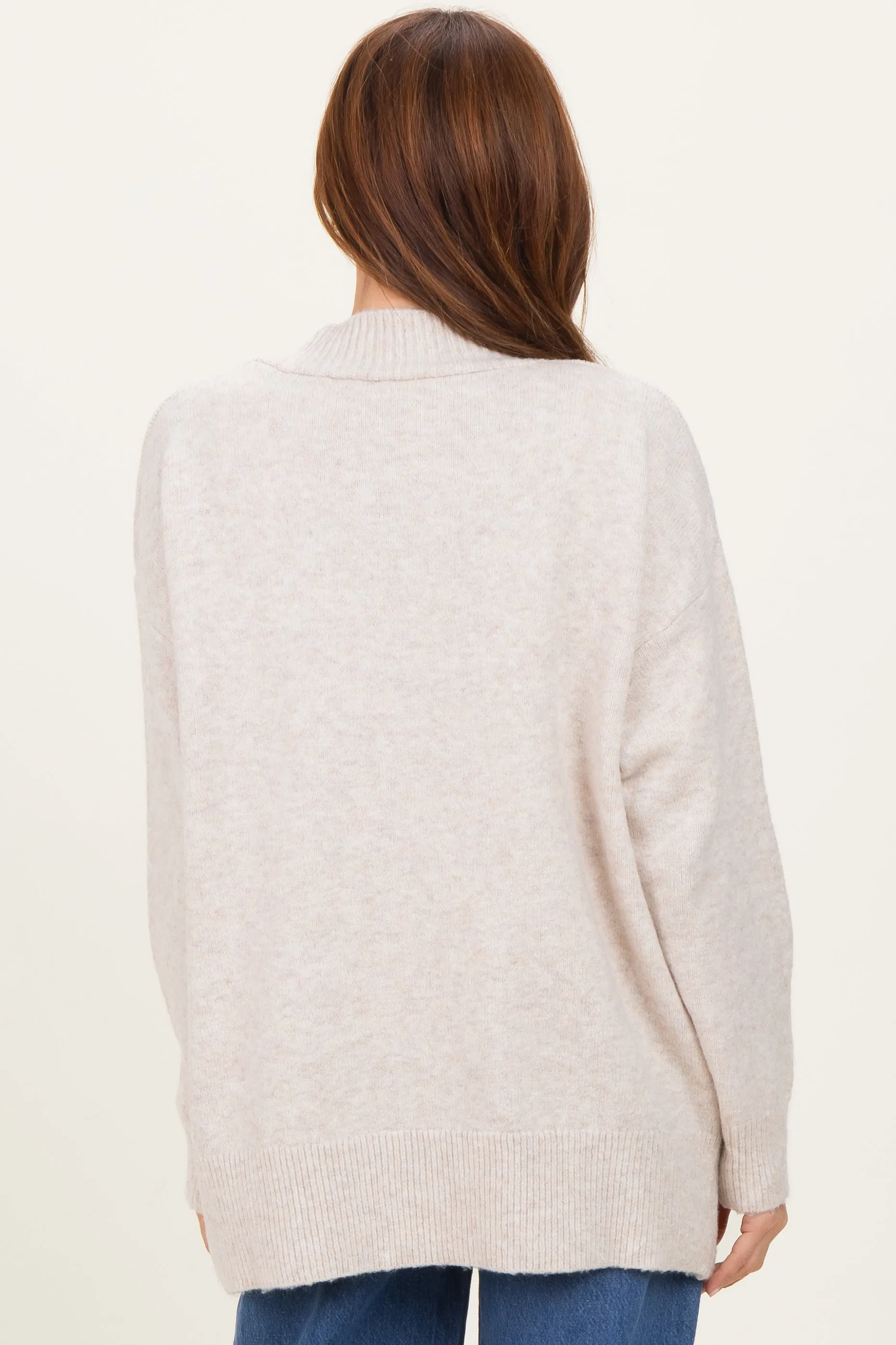 Cream Oversized Toggle Button Cardigan sold by Pinkblush product image thumbnail 3