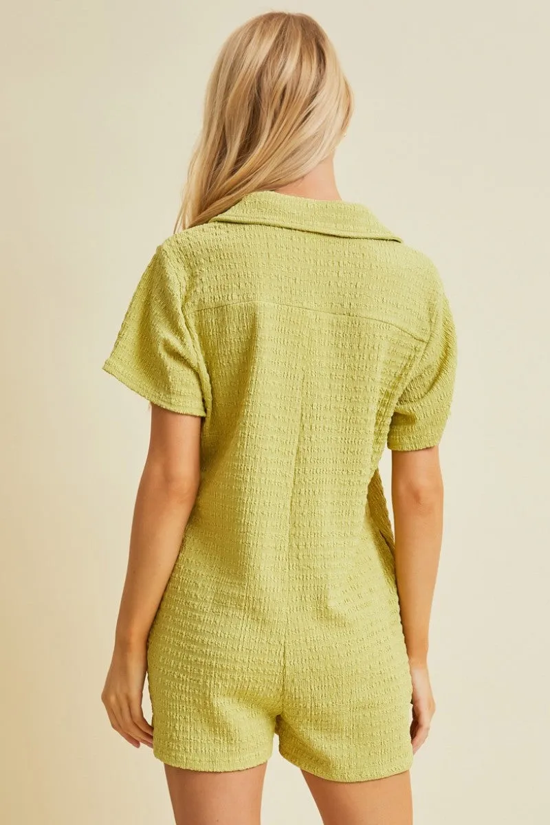 Green Relaxed Fit Romper sold by Pinkblush product image thumbnail 2