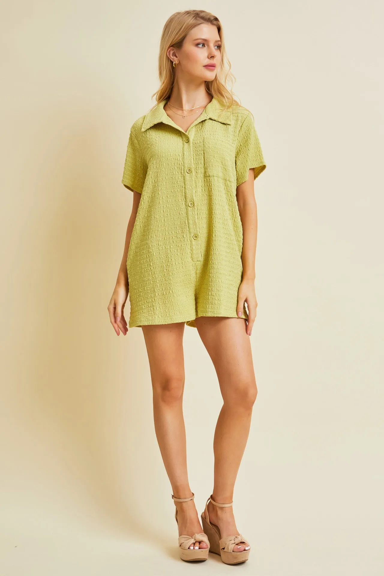 Green Relaxed Fit Romper sold by Pinkblush product image thumbnail 4