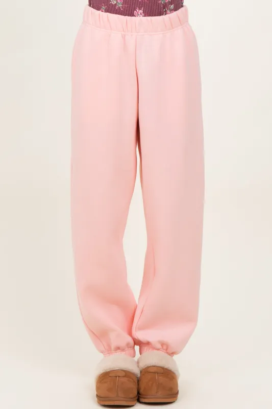 Light Pink Fleece Sweatpants sold by Pinkblush