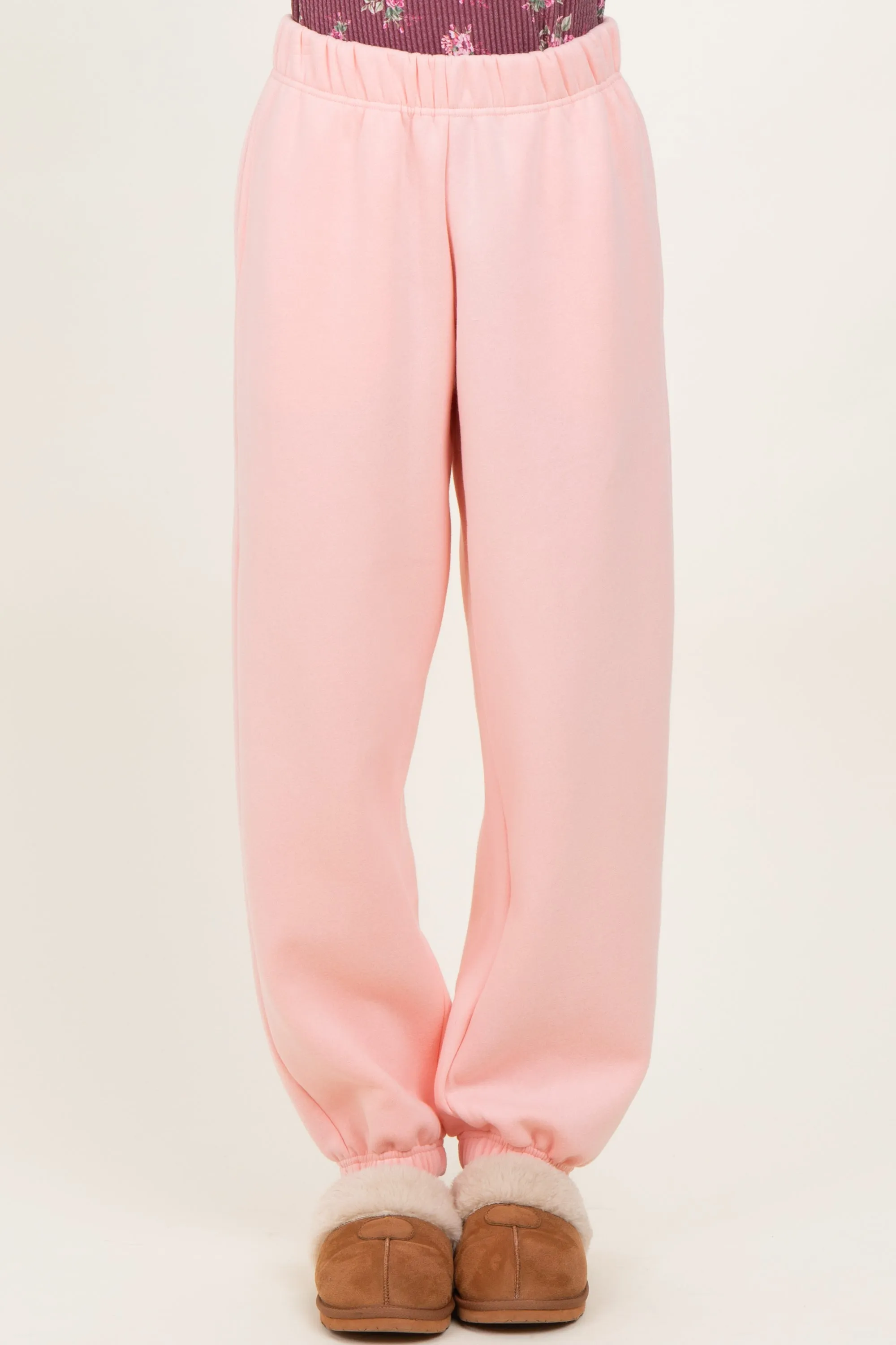 Light Pink Fleece Sweatpants sold by Pinkblush