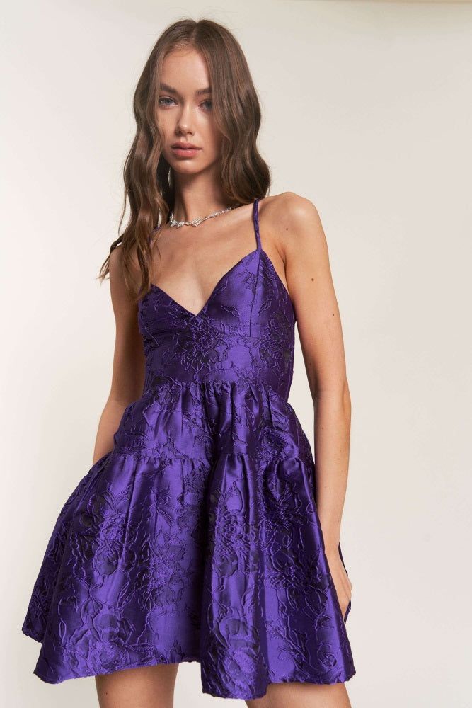 Purple Mini Dress sold by Pinkblush product image thumbnail 3