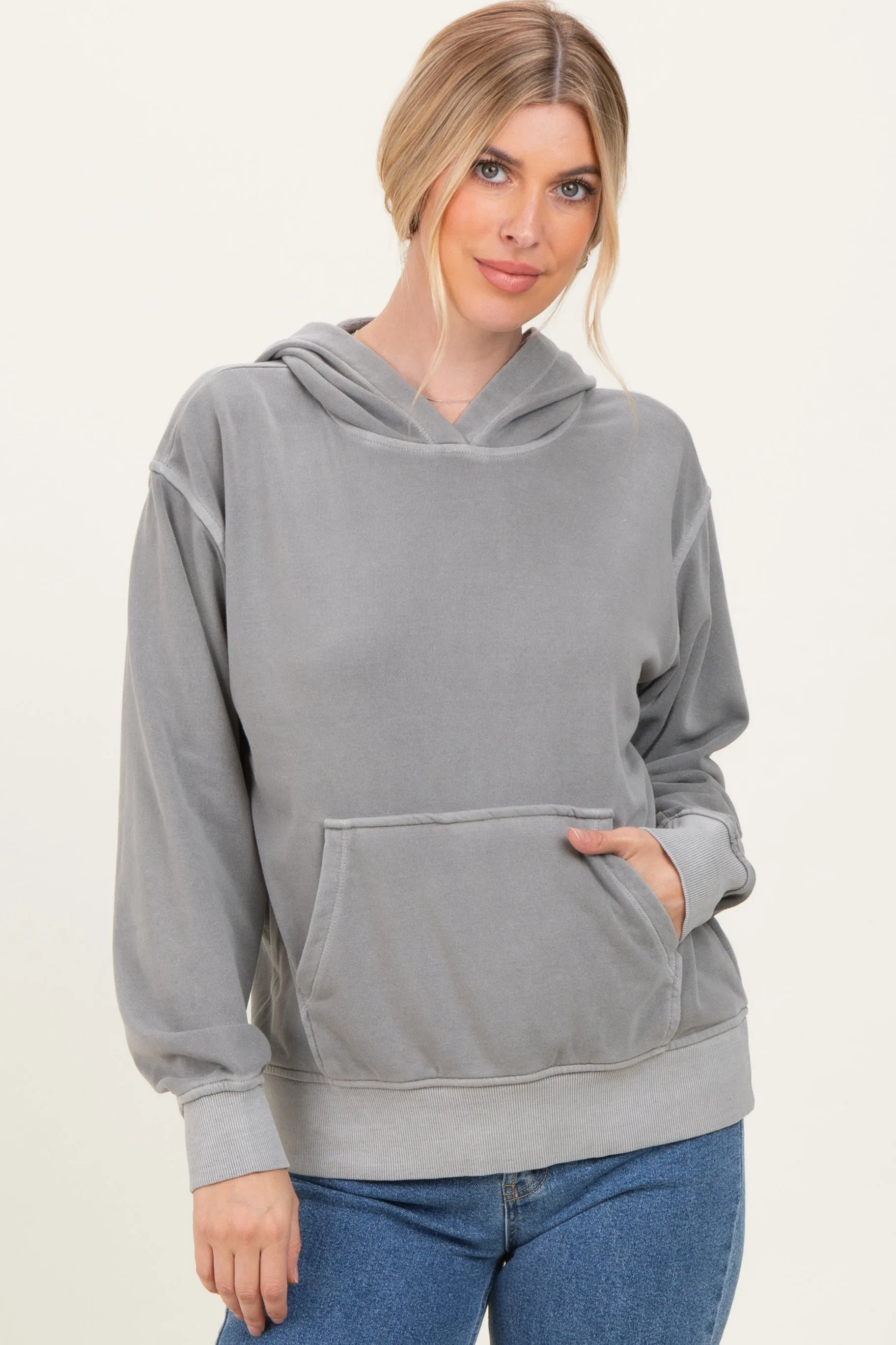 Sleet Soft Fleece Pocket Hoodie sold by Pinkblush product image thumbnail 2
