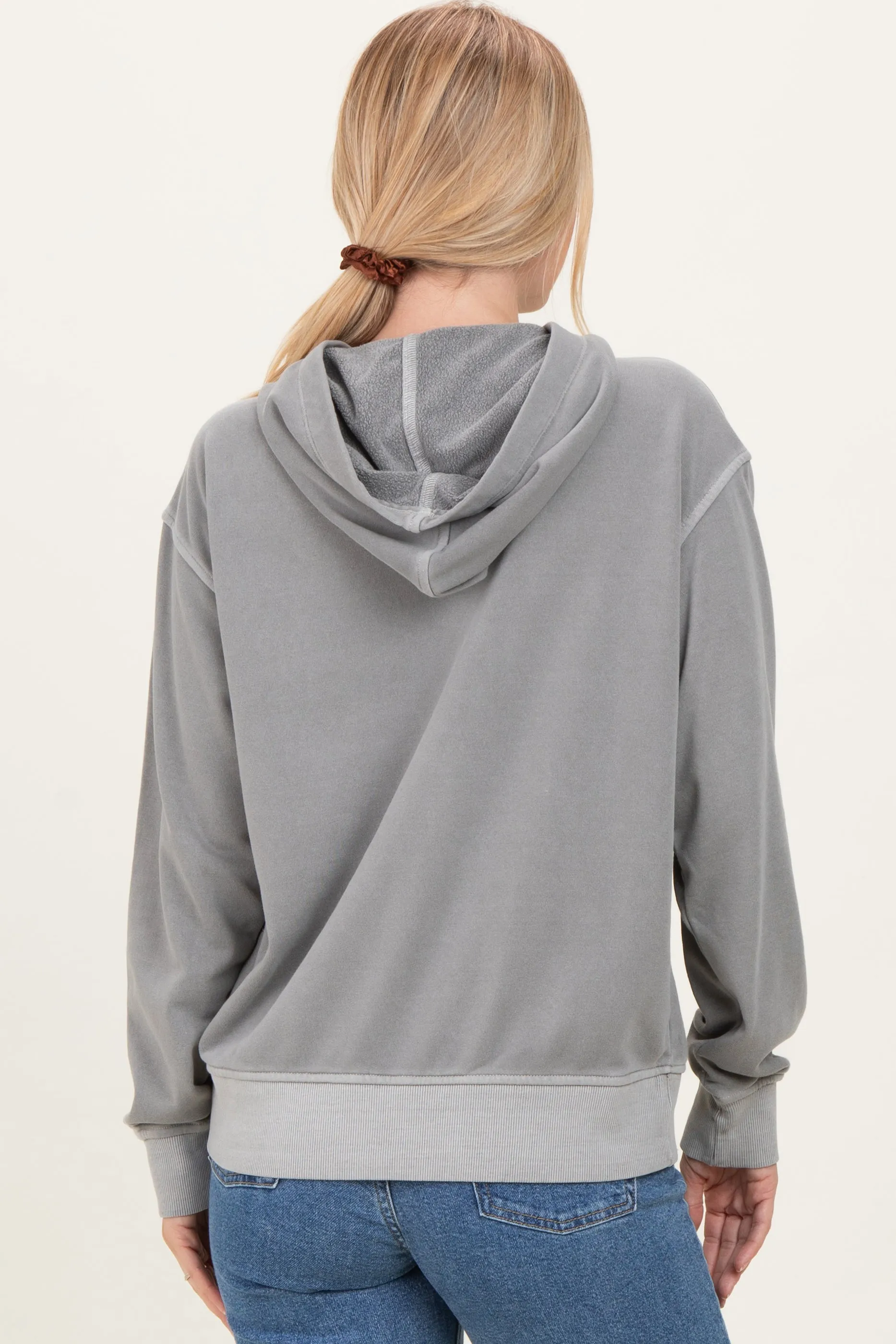 Sleet Soft Fleece Pocket Hoodie sold by Pinkblush product image thumbnail 4
