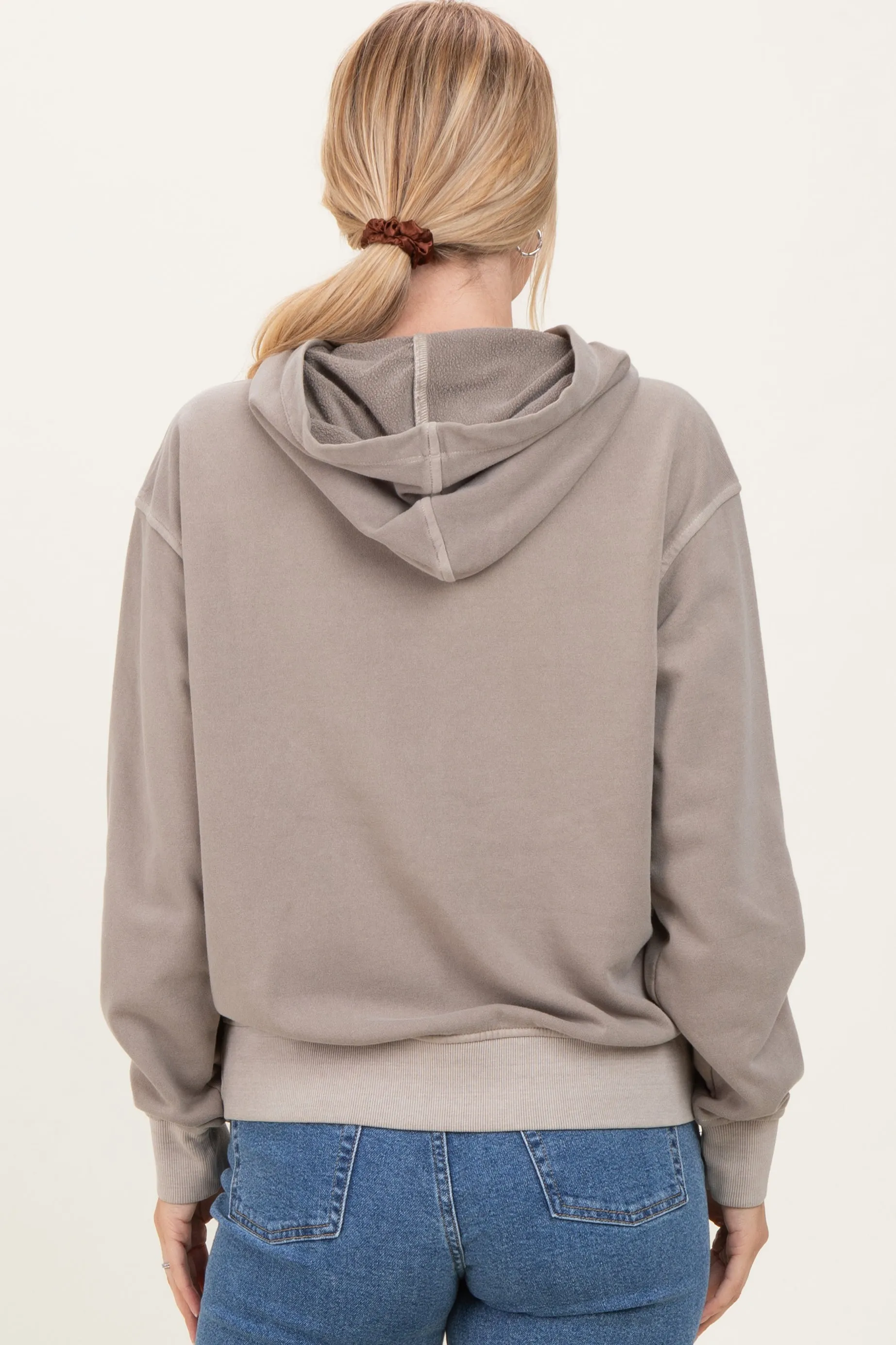 Mocha Soft Fleece Pocket Hoodie sold by Pinkblush product image thumbnail 3