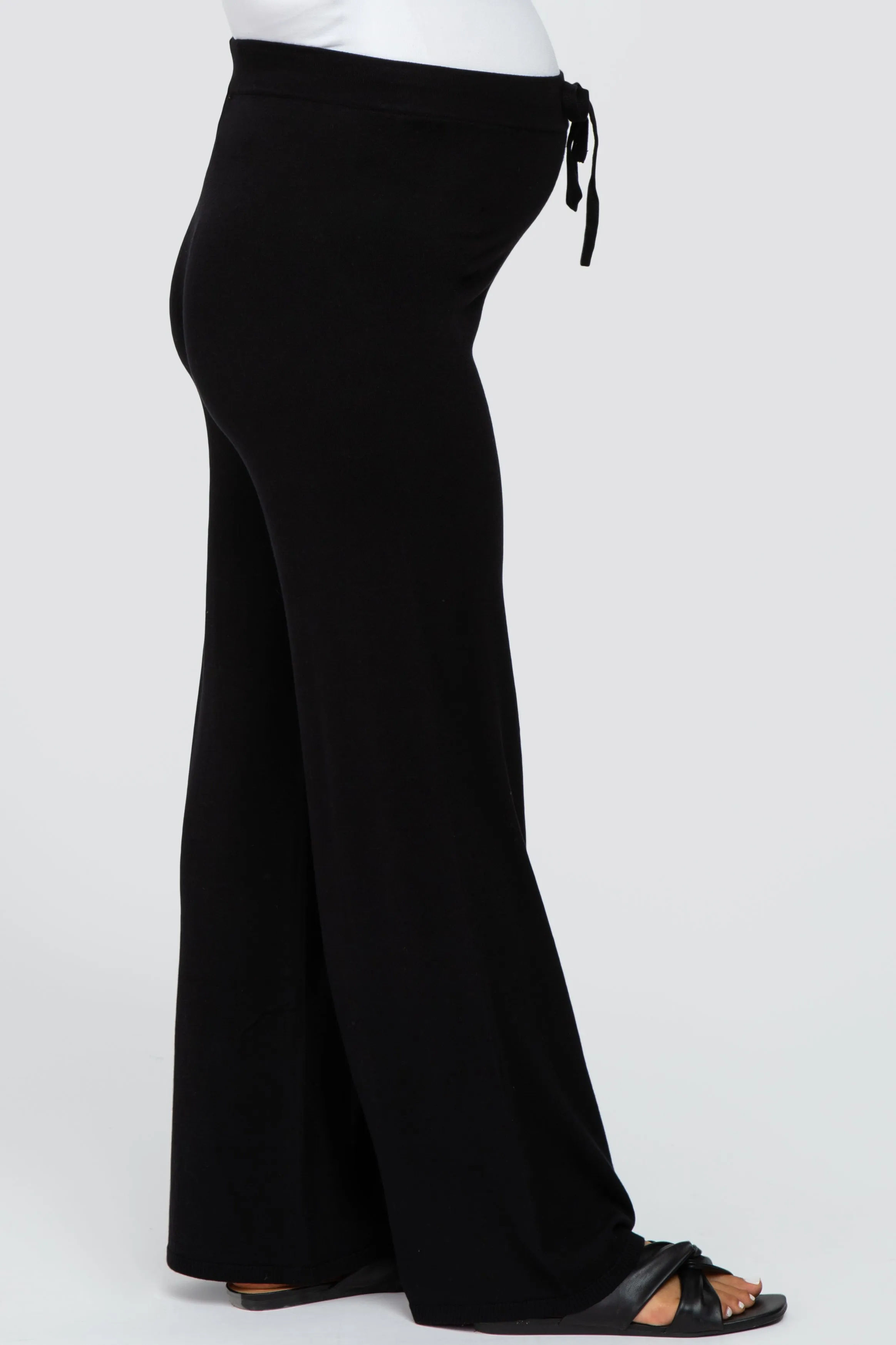 Black Sweater Knit Maternity Pants sold by Pinkblush product image thumbnail 3