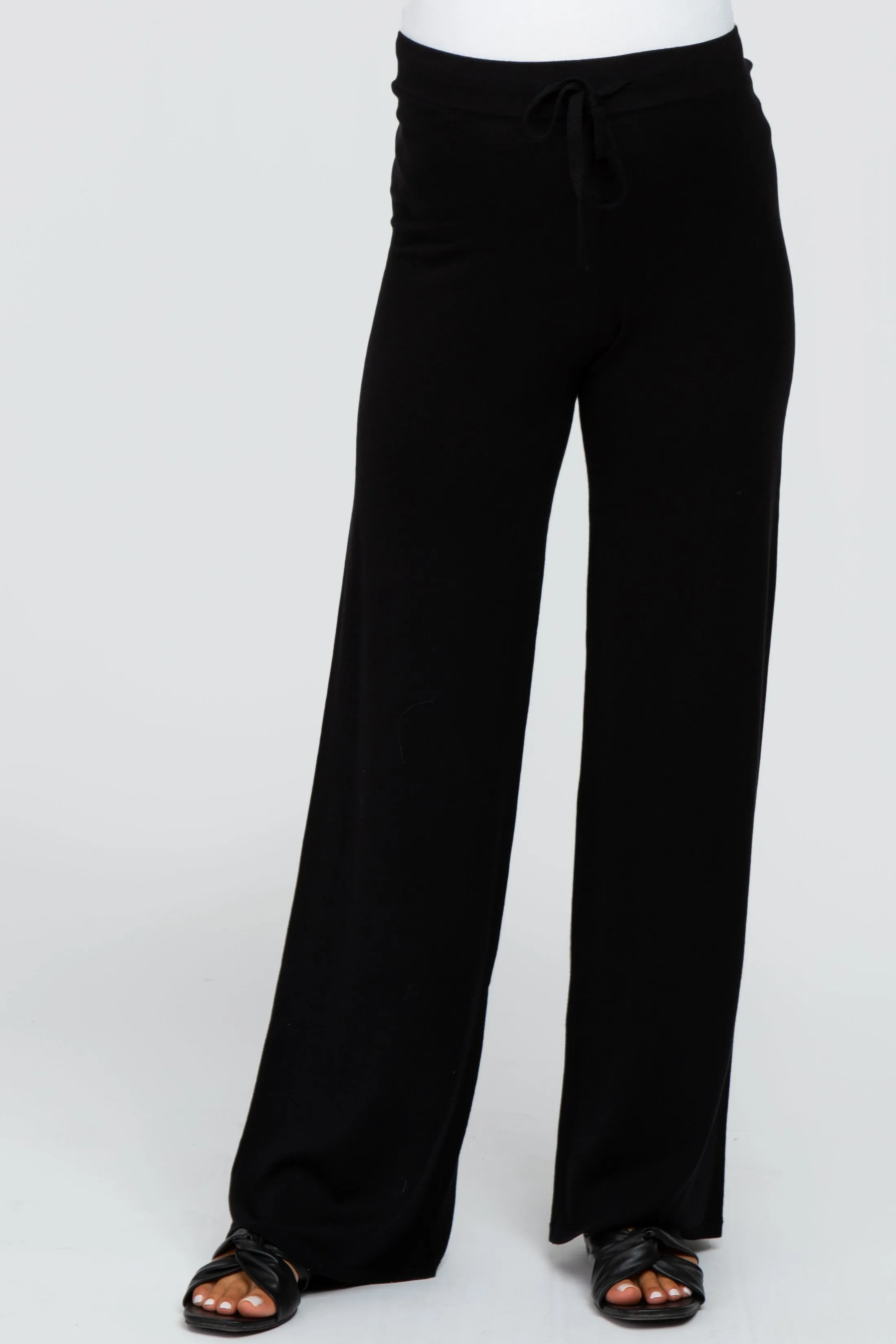 Black Sweater Knit Maternity Pants sold by Pinkblush product image thumbnail 2