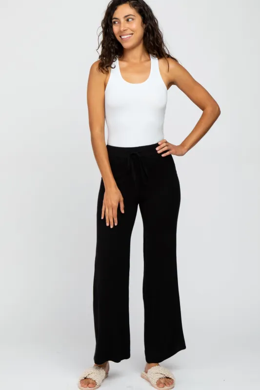 Black Sweater Knit Pants sold by Pinkblush