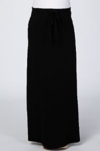 Black Maternity Maxi Skirt sold by Pinkblush
