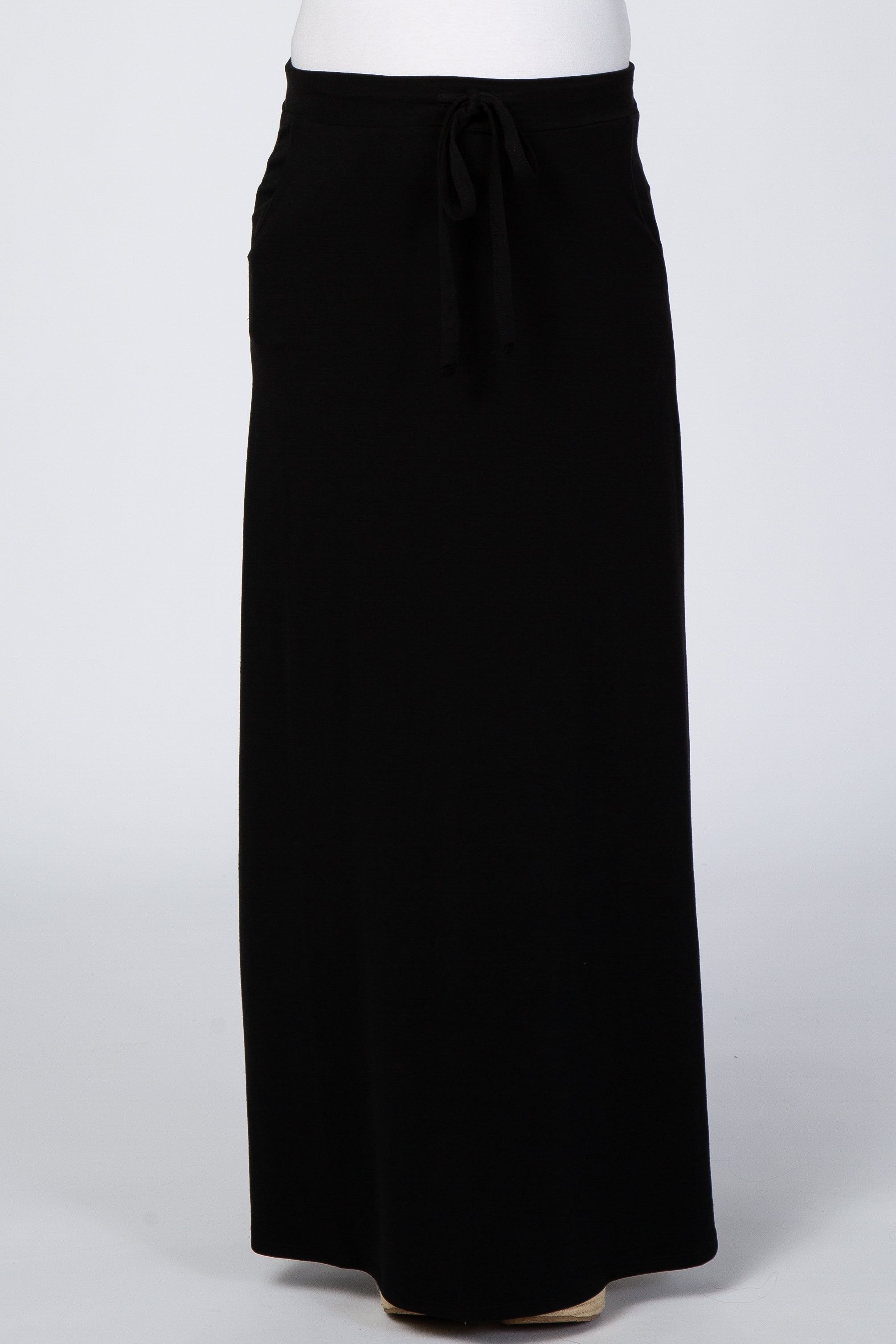 Black Maternity Maxi Skirt sold by Pinkblush product image thumbnail 2