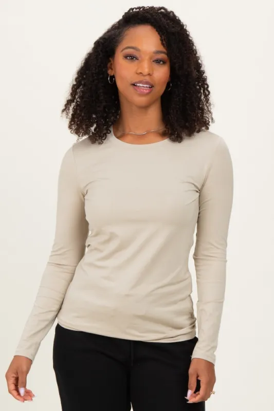 Sage Basic Long Sleeve Top sold by Pinkblush