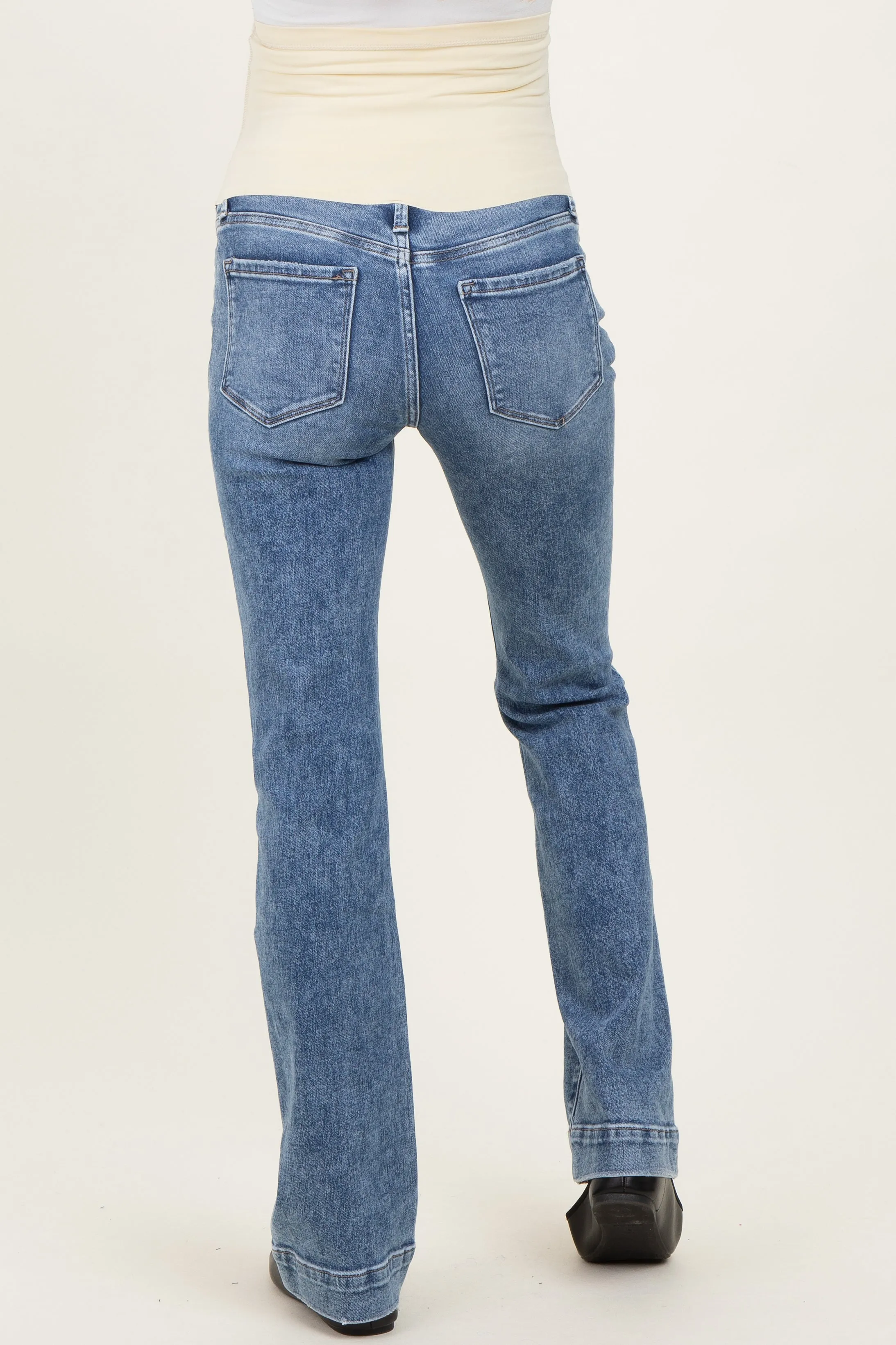 Blue Vintage Wash Maternity Bootcut Jeans sold by Pinkblush product image thumbnail 5