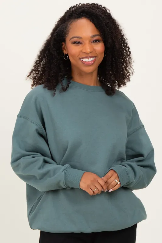 Ash Jade Oversized Fleece Sweatshirt sold by Pinkblush