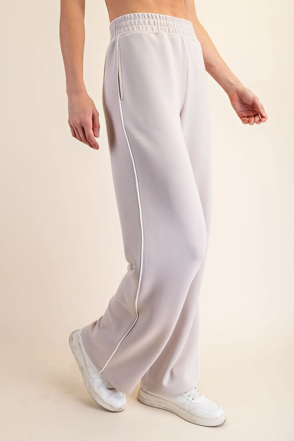 Beige Stripe Detail Lounge Pants sold by Pinkblush product image thumbnail 2
