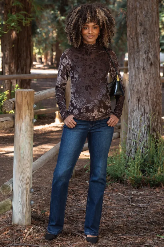 Navy Dark Wash Bootcut Maternity Jeans sold by Pinkblush