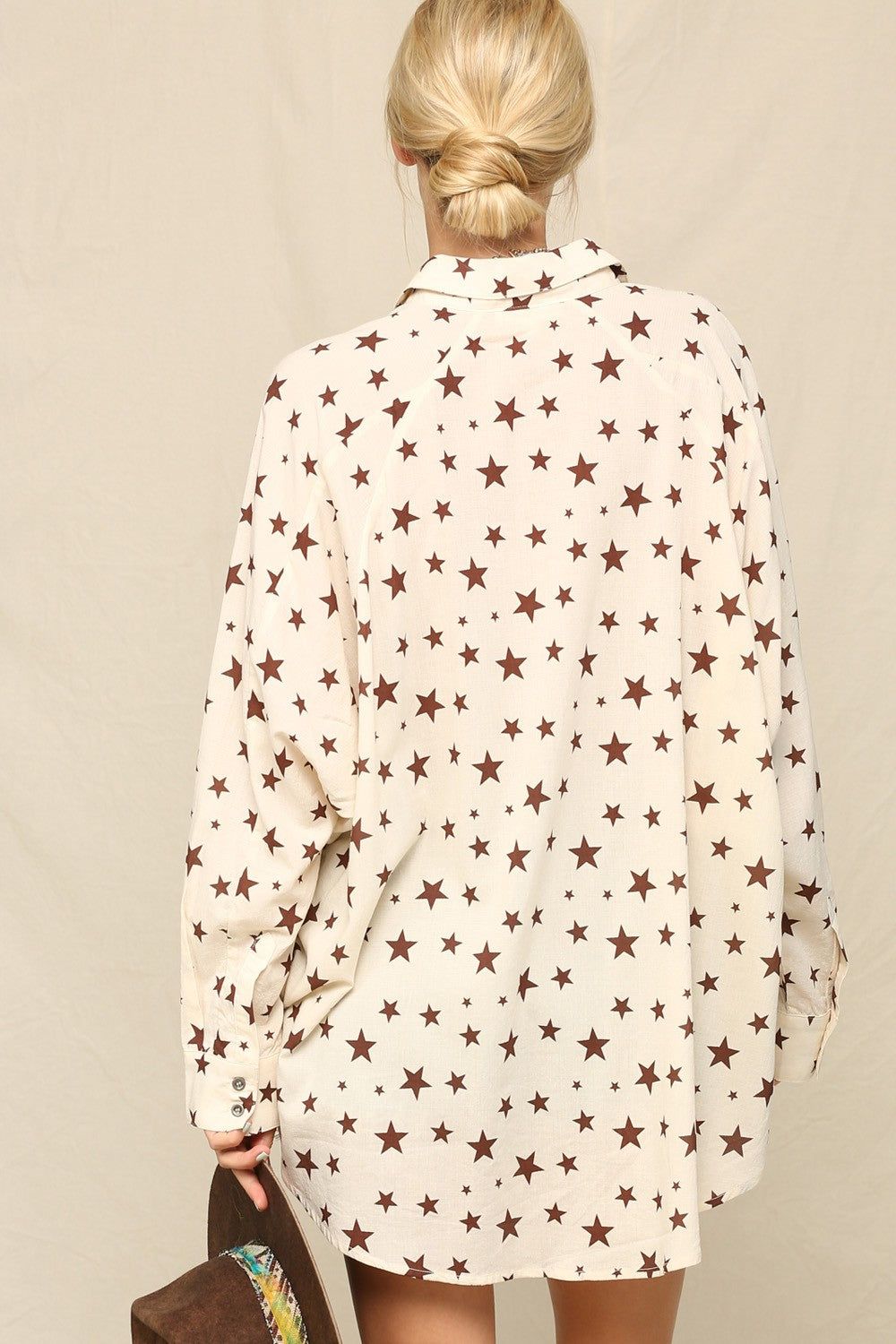 Sand Button Front Shirt sold by Pinkblush product image thumbnail 4