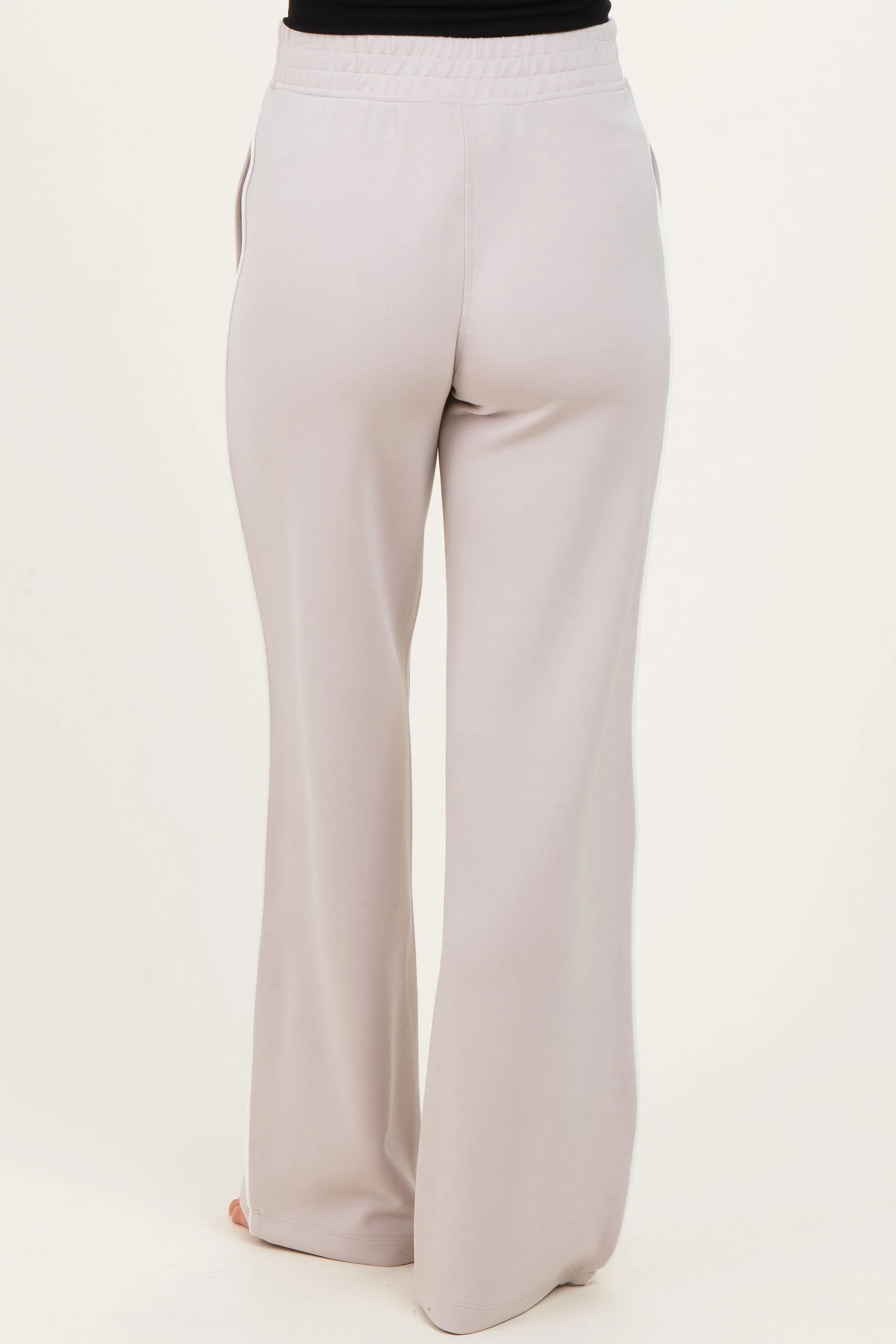 Beige Stripe Detail Maternity Lounge Pants sold by Pinkblush product image thumbnail 4