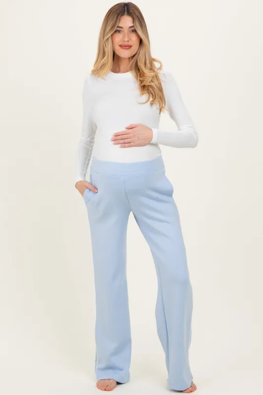 Light Blue Stripe Detail Maternity Lounge Pants sold by Pinkblush