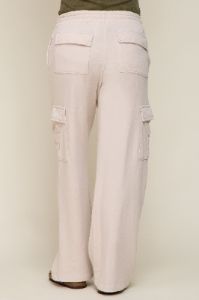 Cream Pocketed Maternity Lounge Pants sold by Pinkblush